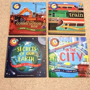 Bundle of 4 Usborne Shine-a-Light Books